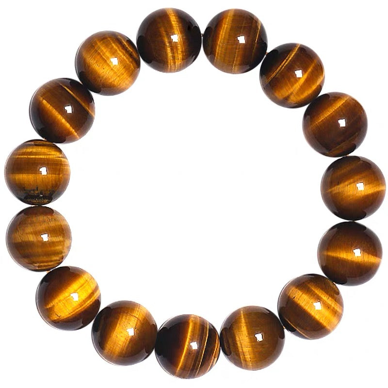 TingHongJingShi Natural Tiger Eye Beaded Bracelet High Quality Wholesale