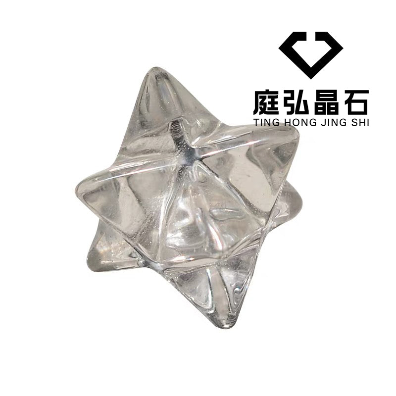 天然白水晶梅尔卡巴水晶能量装饰品节日礼物手伴礼